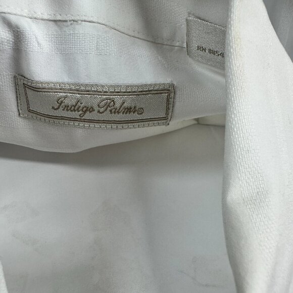 INDIGO PALMS Embroidered Front Button Down Style Shirt Size Large - Picture 10 of 12
